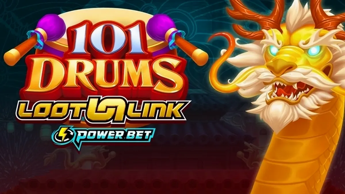 Giao diện trò chơi slot 101 Drums với thiết kế 5 cuộn quay bắt mắt
